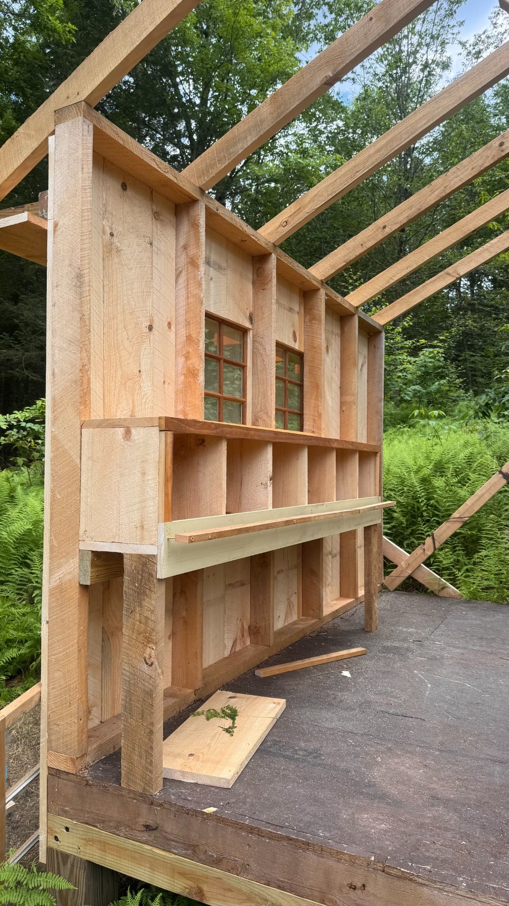 Custom-built coop structure
